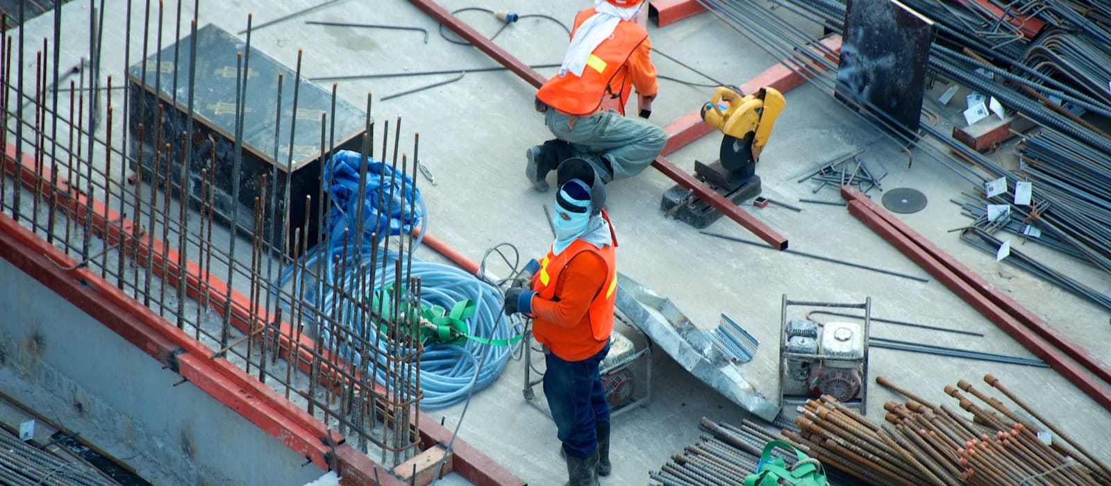 Modern workplace and construction safety environment